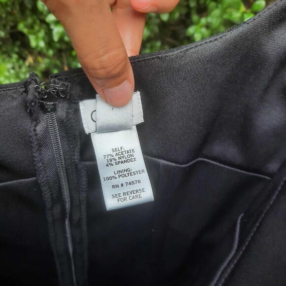 Ruched bodycon short sleeve black midi dress - Picture 7 of 7